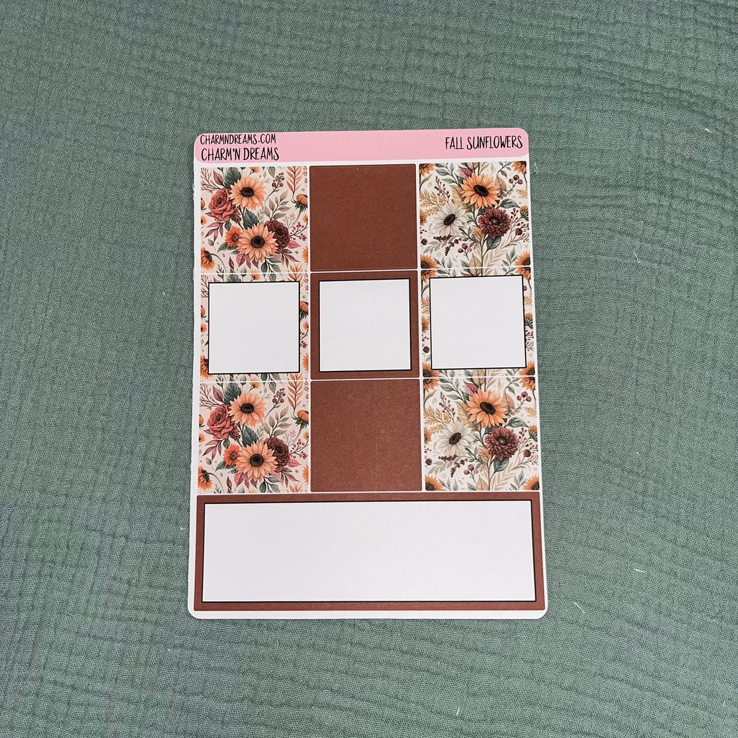 Fall Sunflowers Planner Sticker Kit