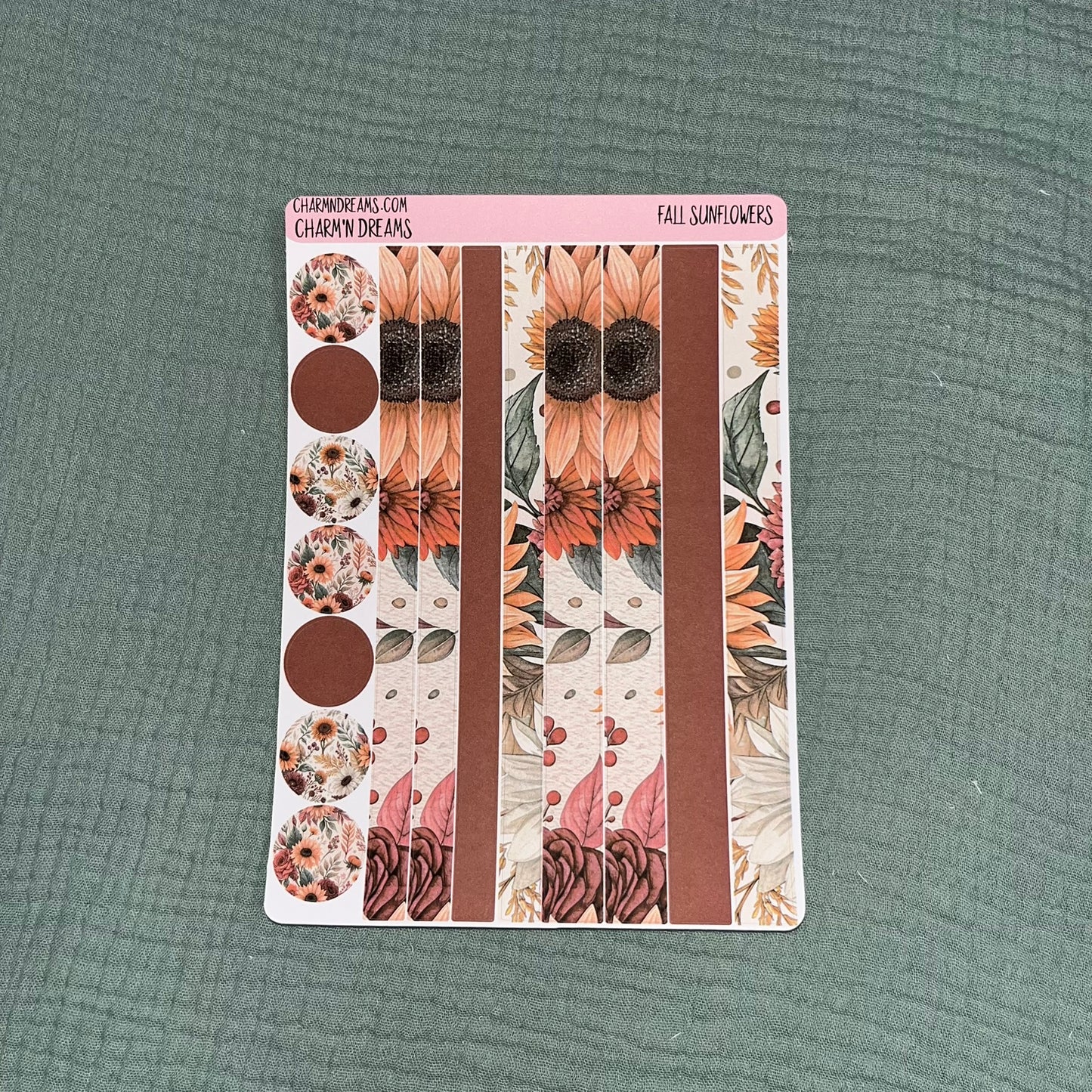 Fall Sunflowers Planner Sticker Kit