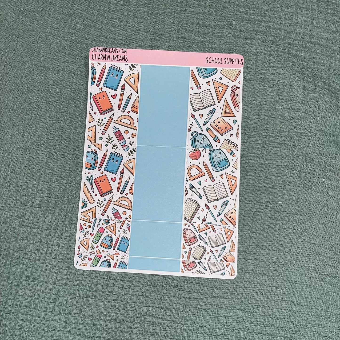 School Supplies Planner Sticker Kit