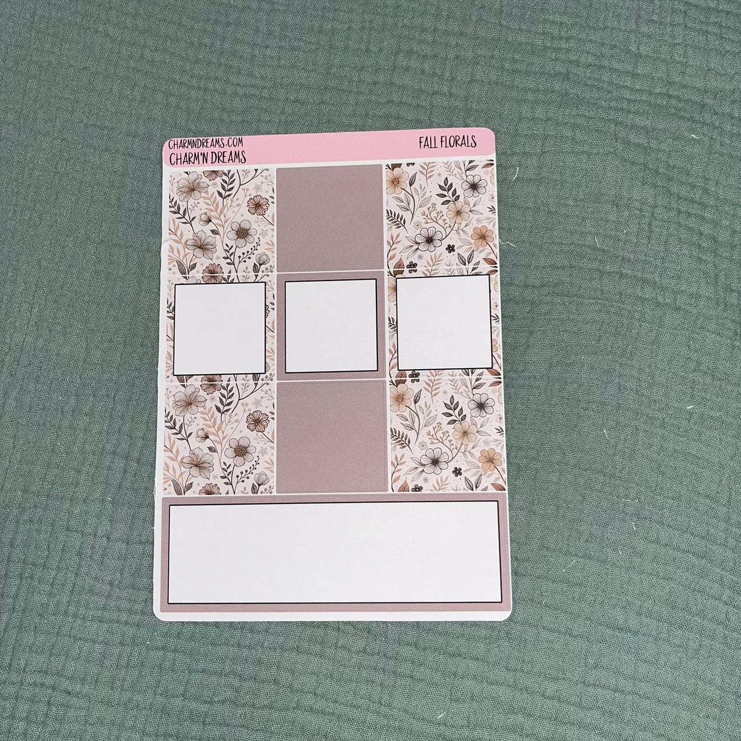 Fall Florals Planner Sticker Kit