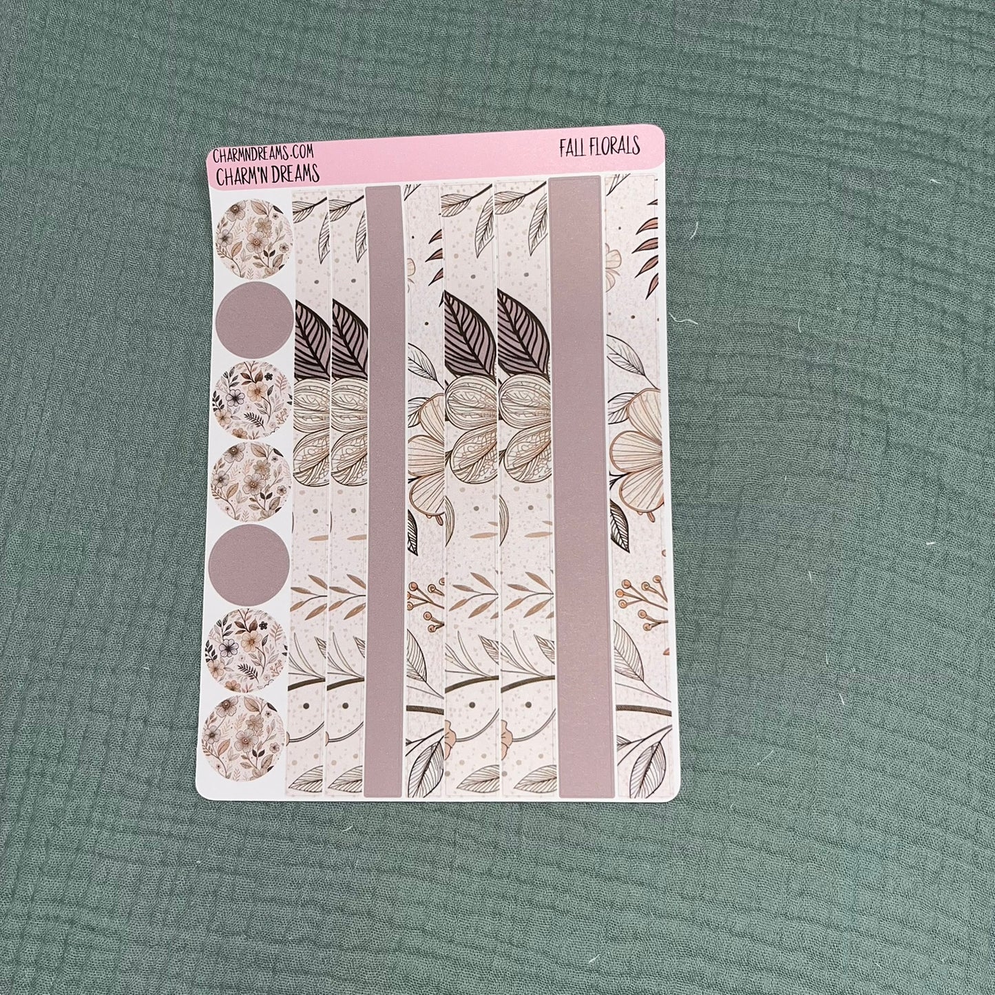 Fall Florals Planner Sticker Kit