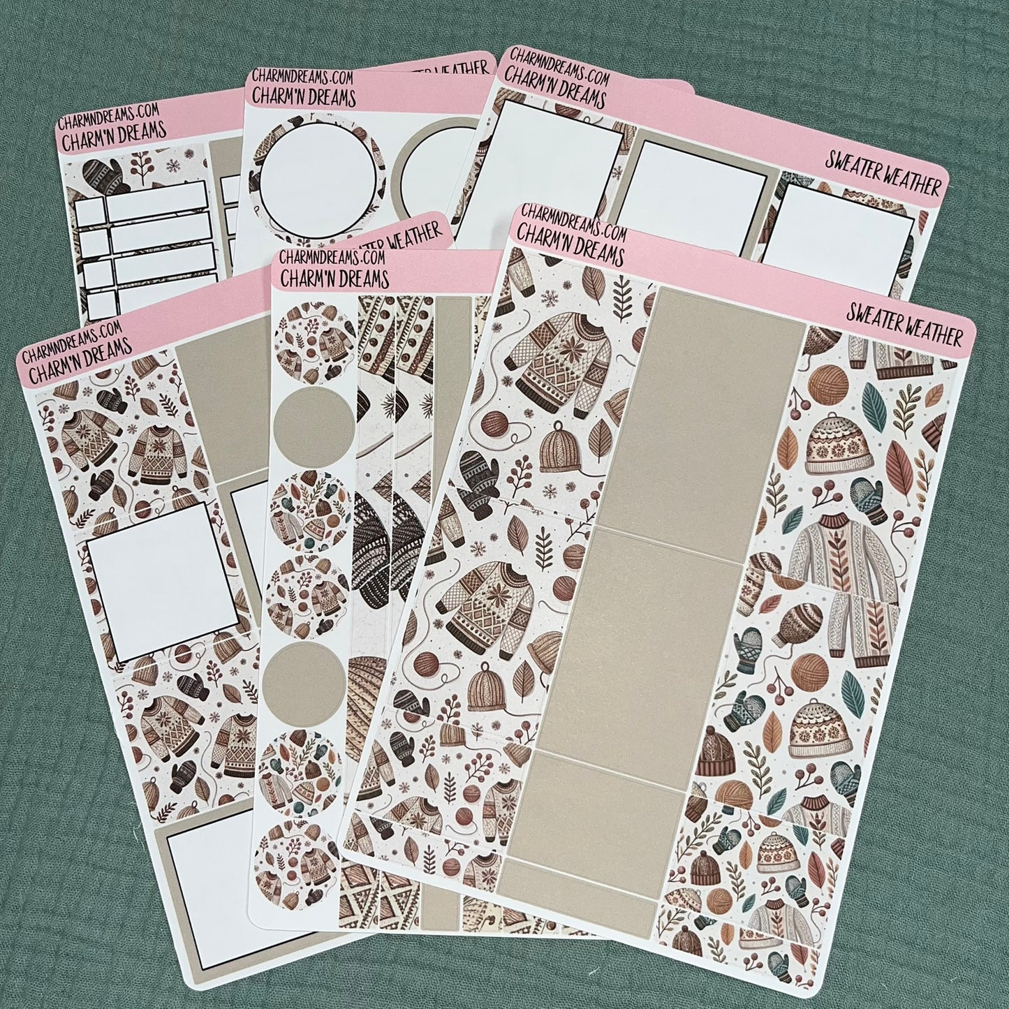 Fall Sweater Weather Planner Sticker Kit