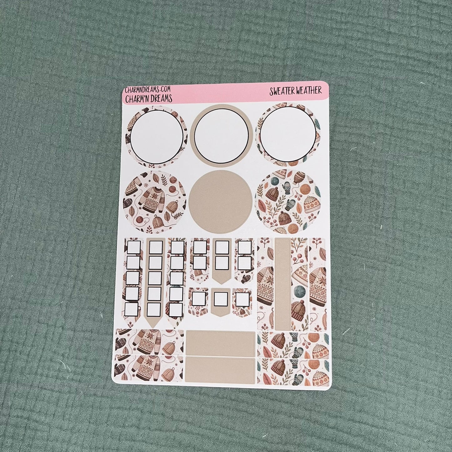 Fall Sweater Weather Planner Sticker Kit