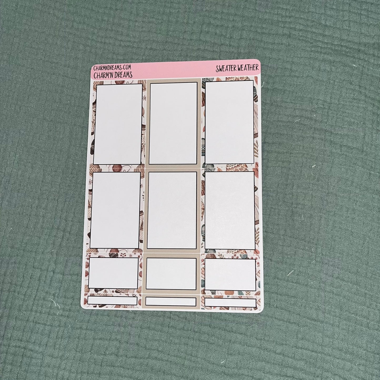 Fall Sweater Weather Planner Sticker Kit