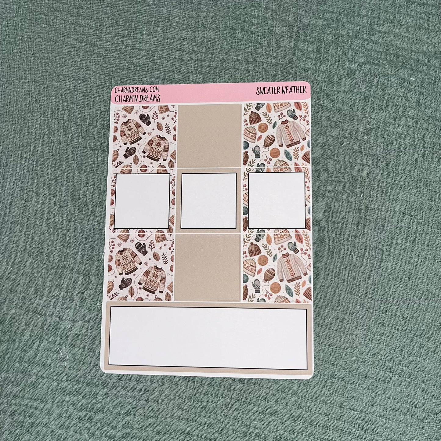 Fall Sweater Weather Planner Sticker Kit