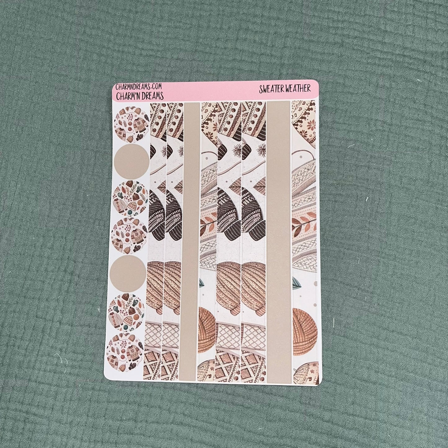 Fall Sweater Weather Planner Sticker Kit