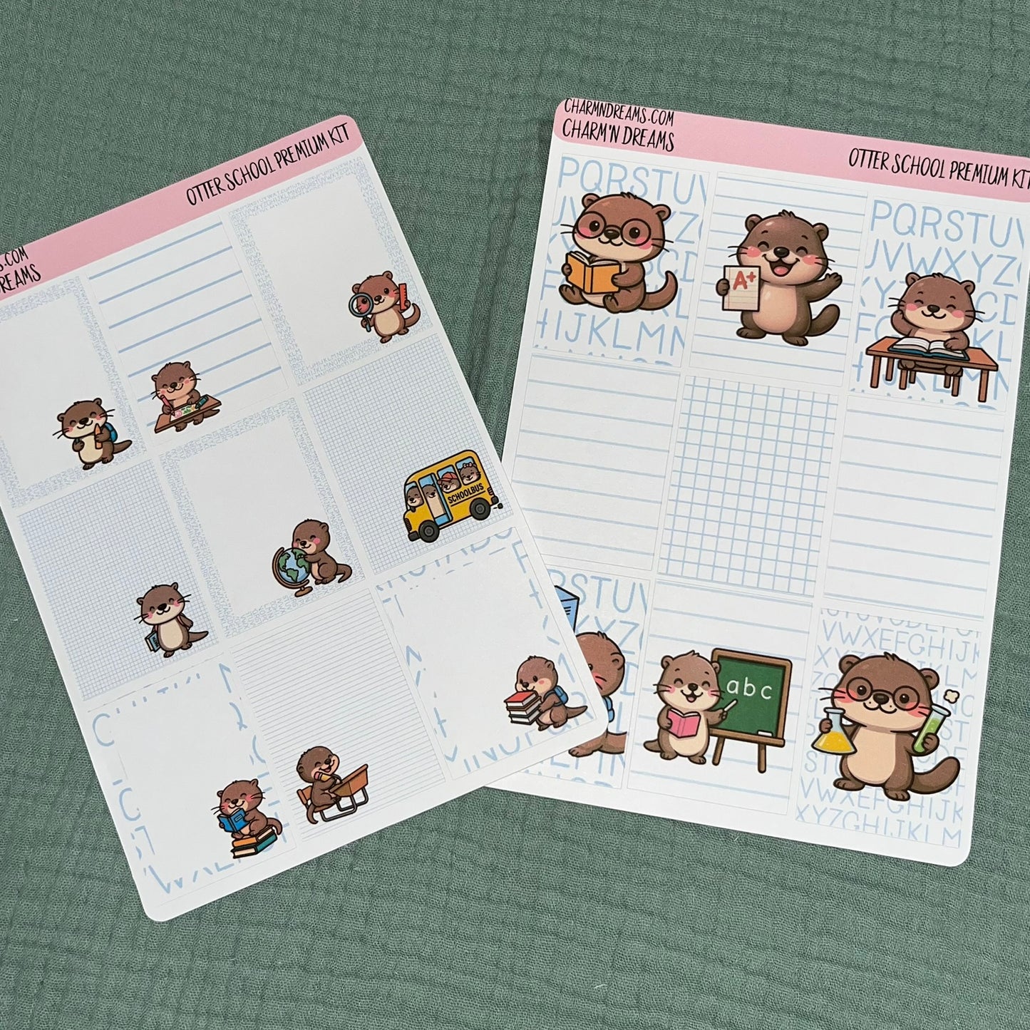 Otter School Premium Planner Sticker Kit