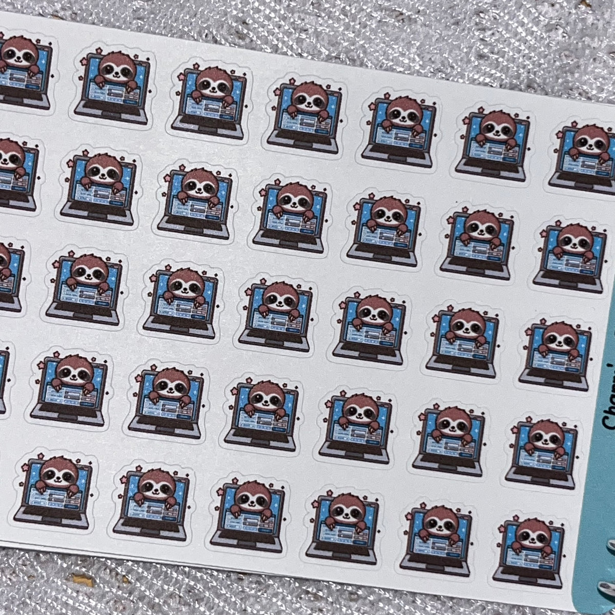 Sloth Computer Icon Planner Stickers