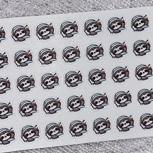 Sloth Nap Time Icon Planner Stickers