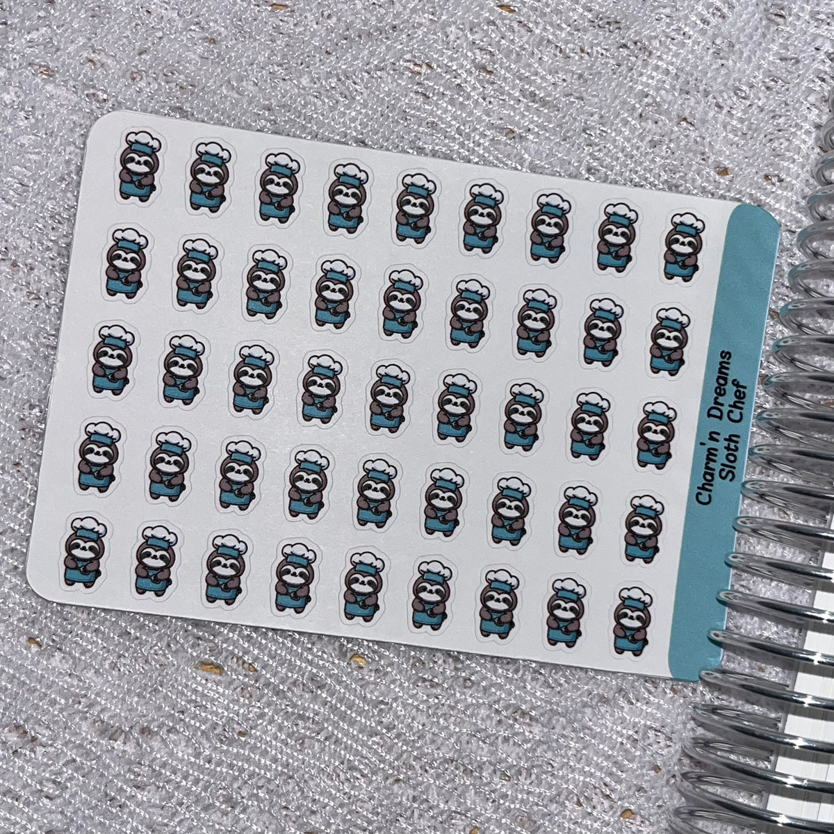 Sloth Chef Icon Planner Stickers