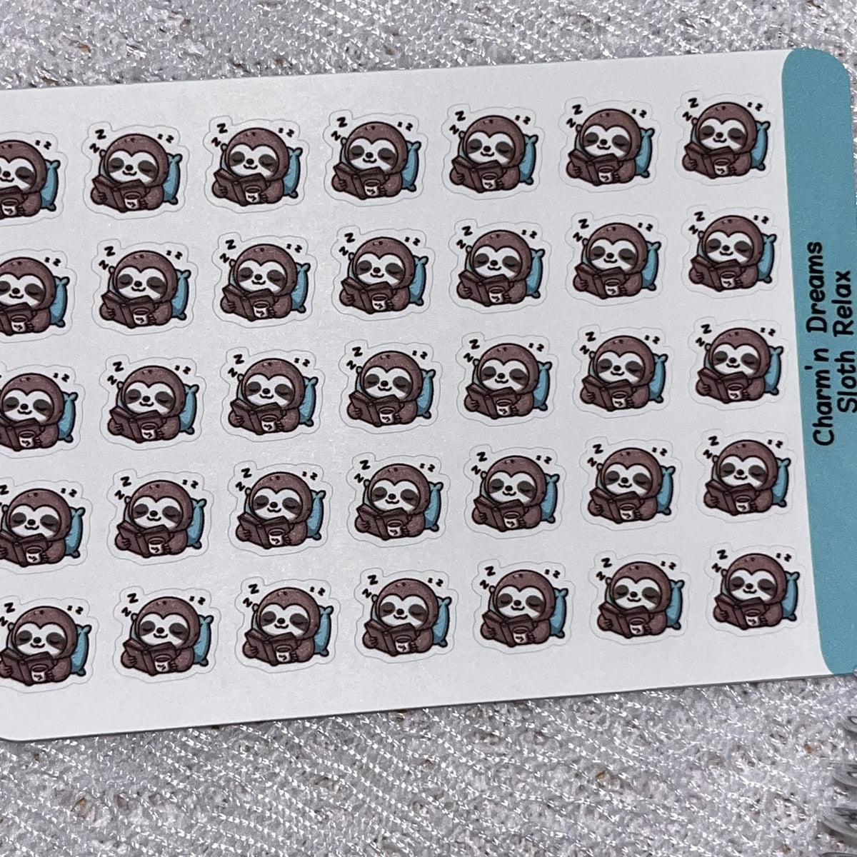 Sloth Relax Icon Planner Stickers
