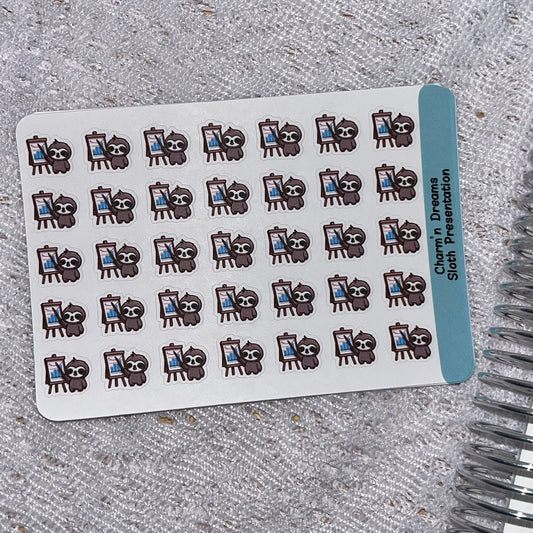 Sloth Presentation Icon Planner Stickers