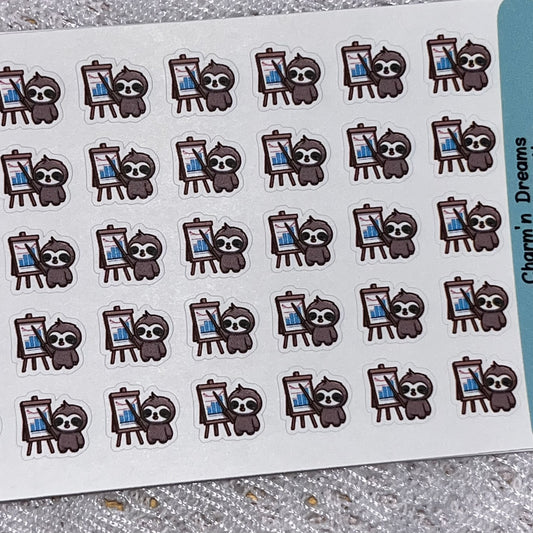 Sloth Presentation Icon Planner Stickers