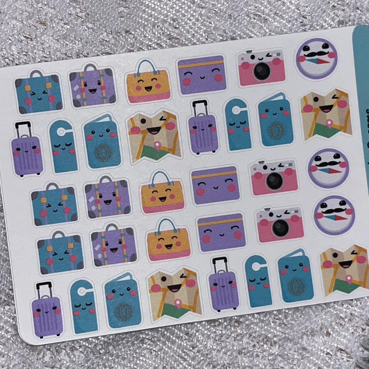 Mini Travel Accessories Icon Planner Stickers