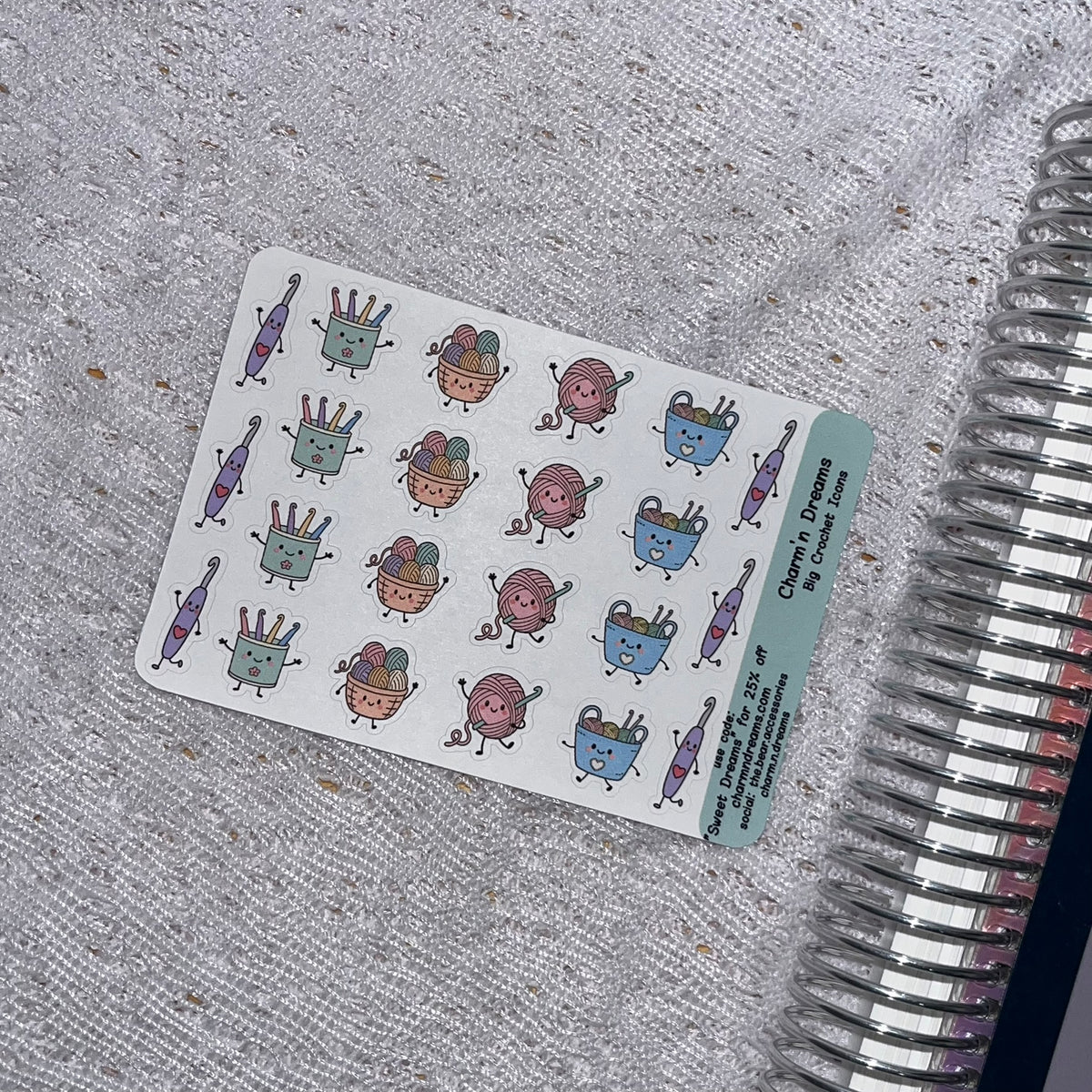 Medium Crochet Icon Planner Stickers