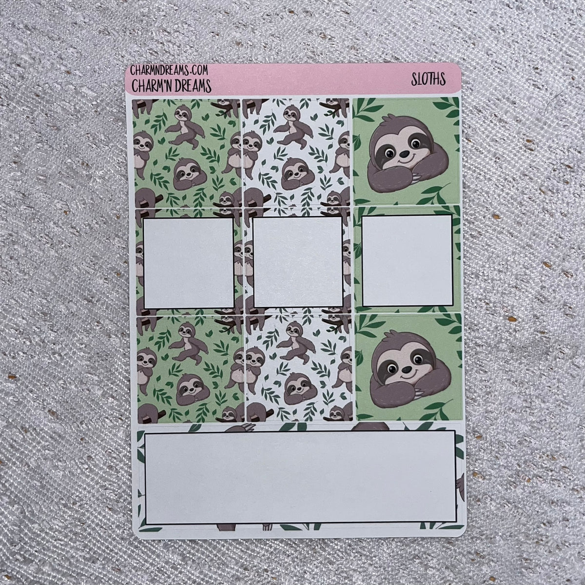 Sloths Planner Sticker Kit