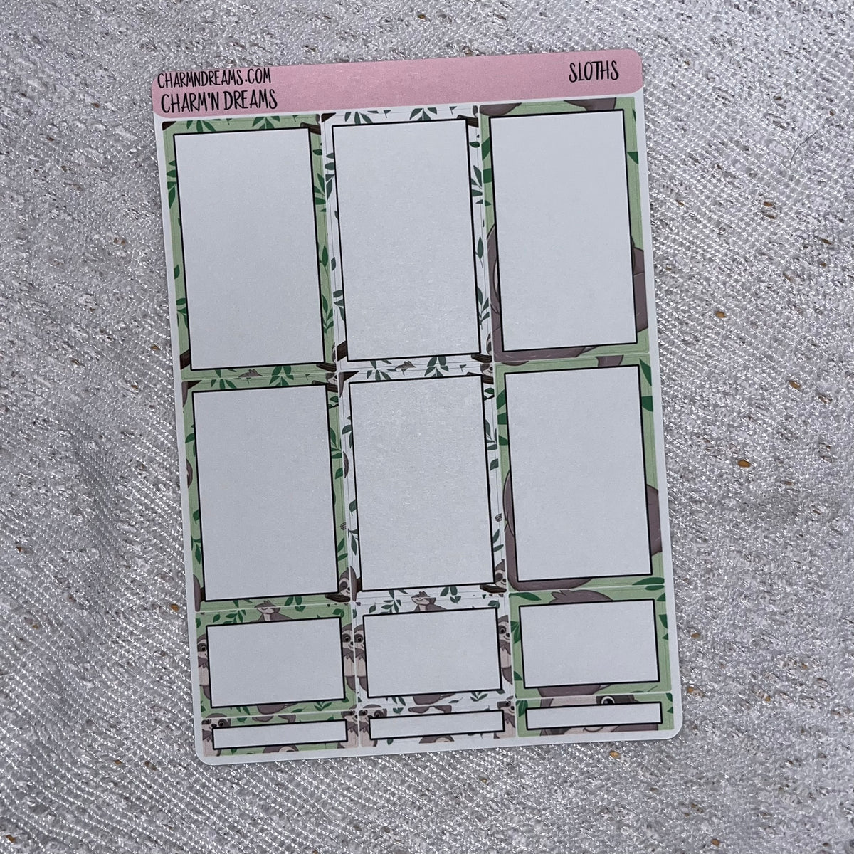 Sloths Planner Sticker Kit