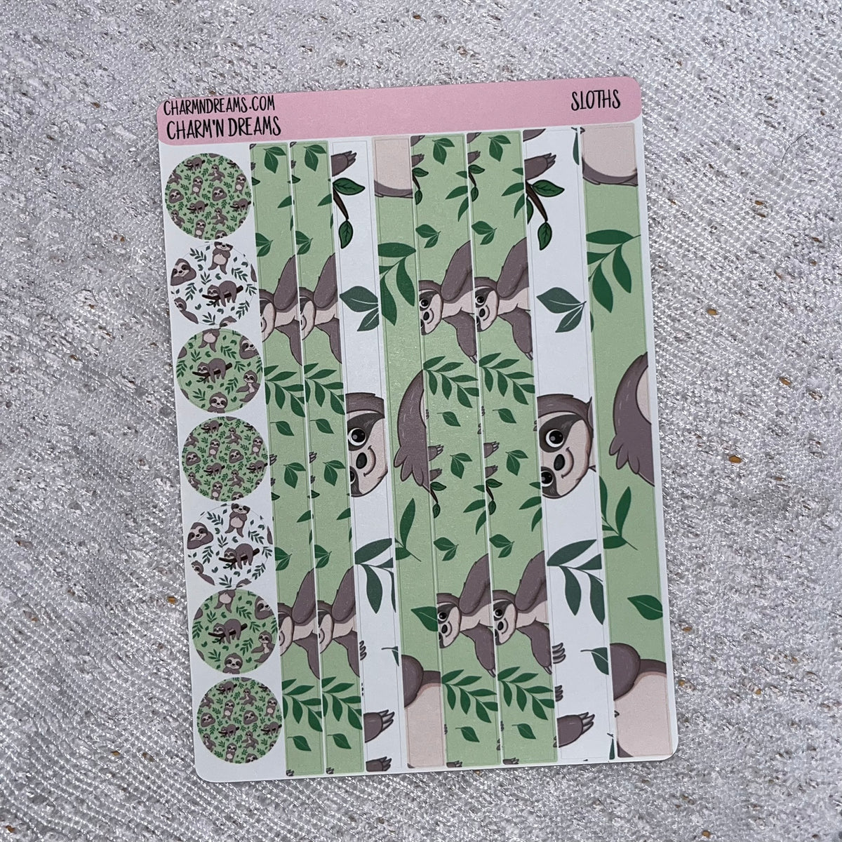Sloths Planner Sticker Kit