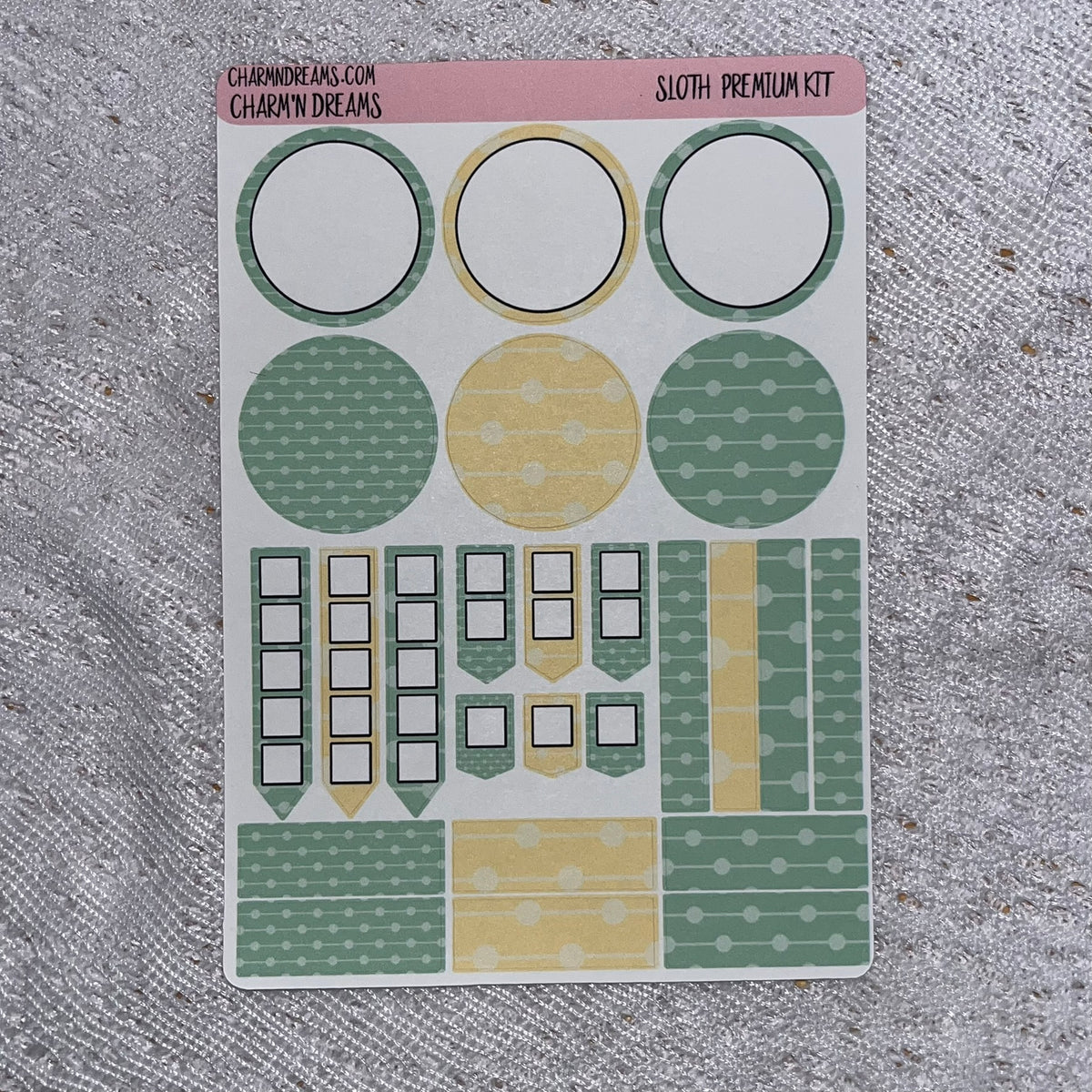 Sloths Premium Planner Sticker Kit