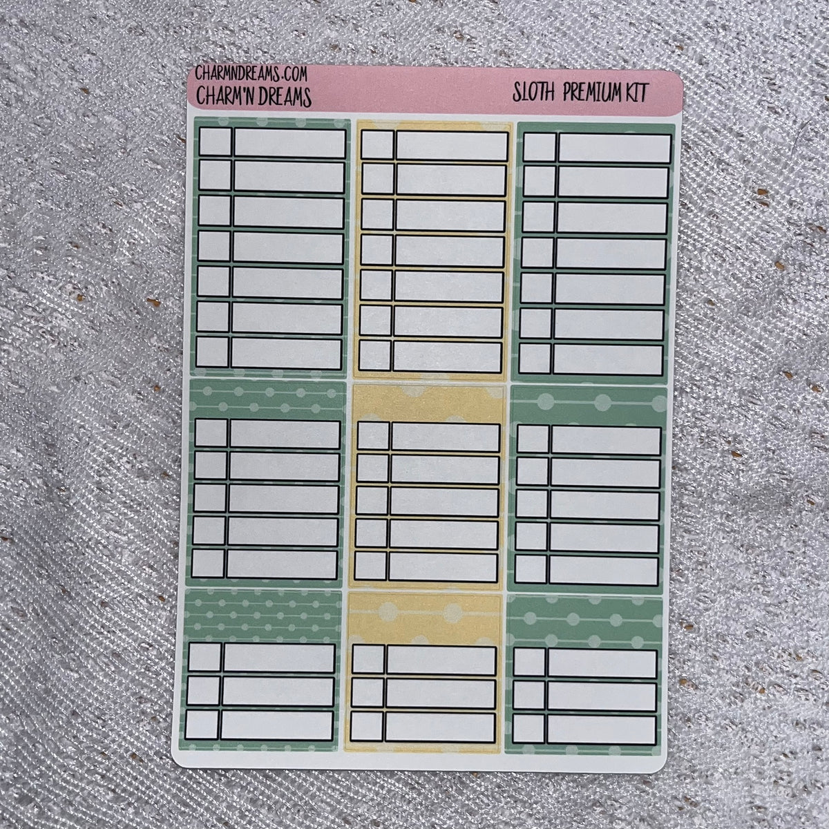 Sloths Premium Planner Sticker Kit