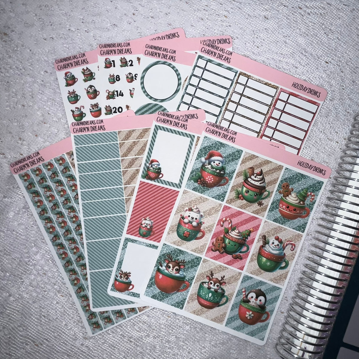 Holiday Drinks Premium Planner Sticker Kit