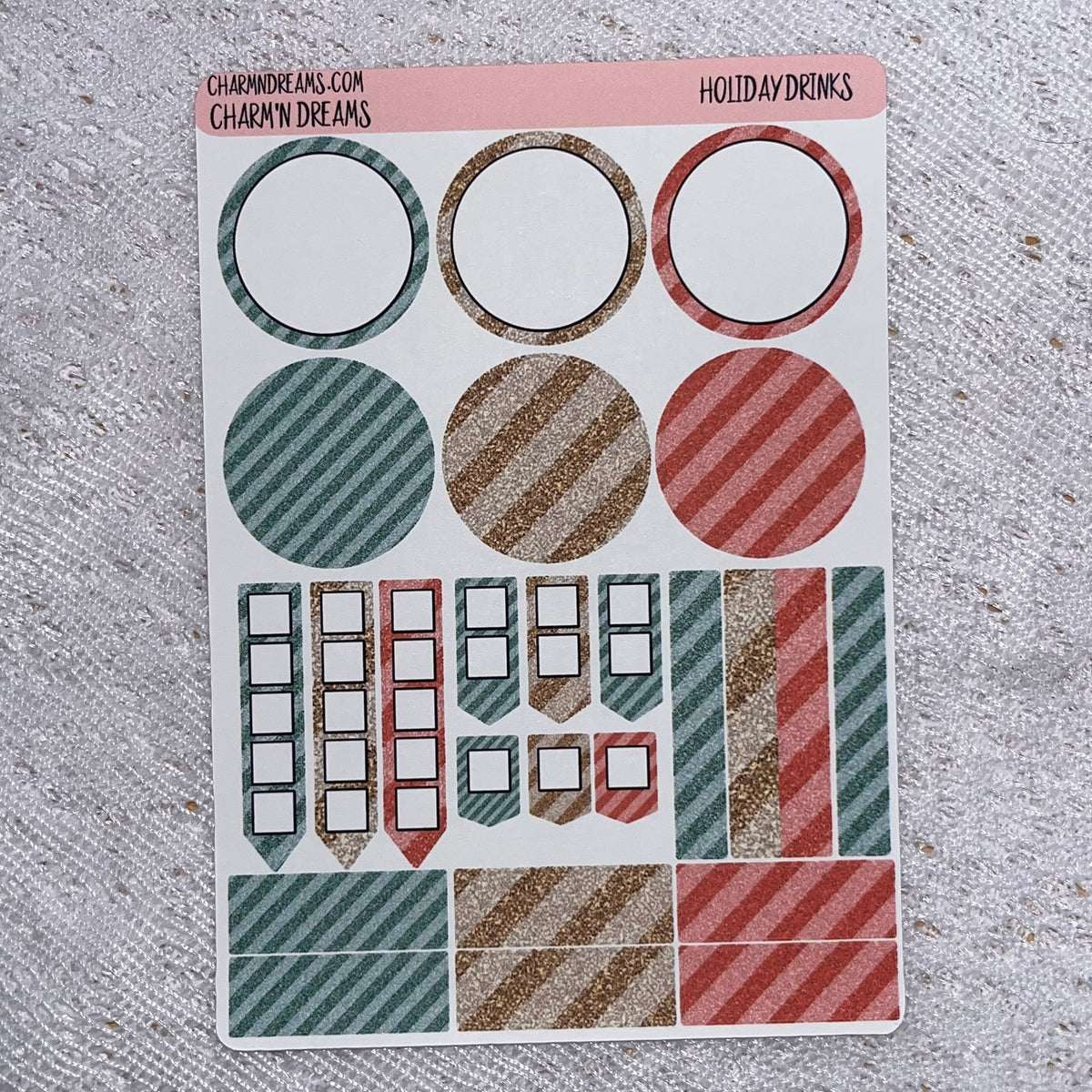 Holiday Drinks Premium Planner Sticker Kit