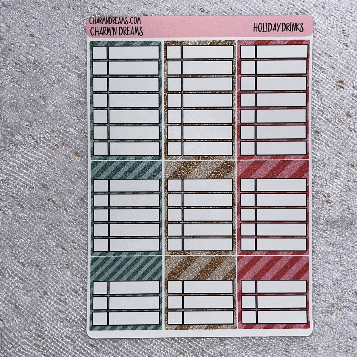 Holiday Drinks Premium Planner Sticker Kit