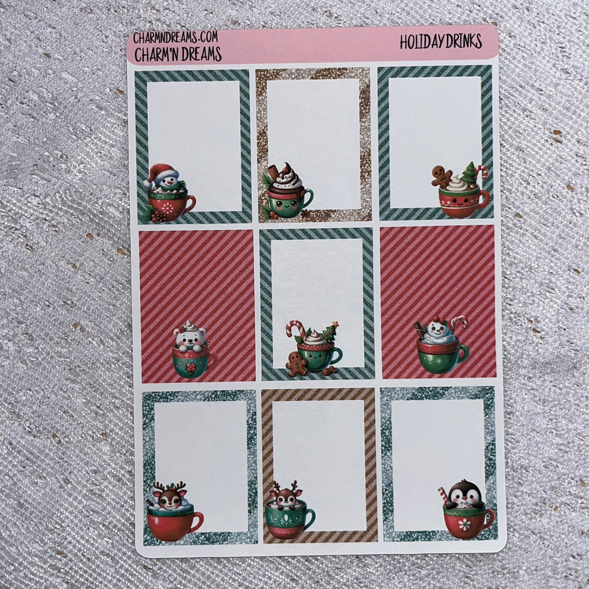 Holiday Drinks Premium Planner Sticker Kit