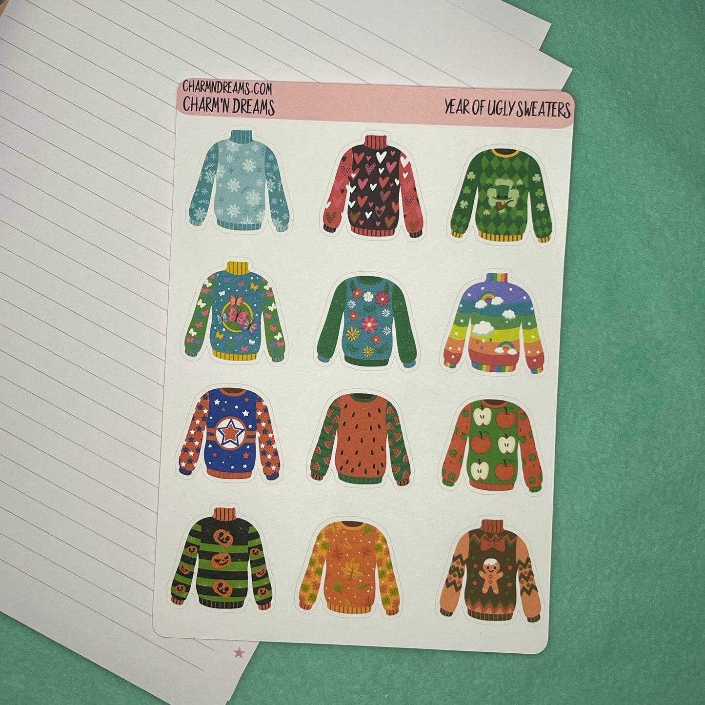 Year of Ugly Sweaters Sticker Sheet