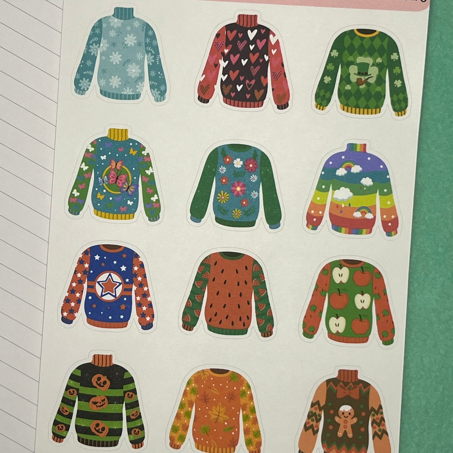 Year of Ugly Sweaters Sticker Sheet