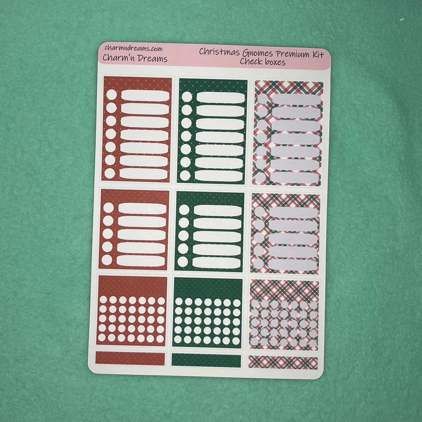 Christmas Gnomes Premium Planner Sticker Kit