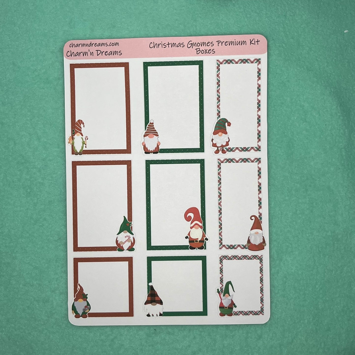 Christmas Gnomes Premium Planner Sticker Kit
