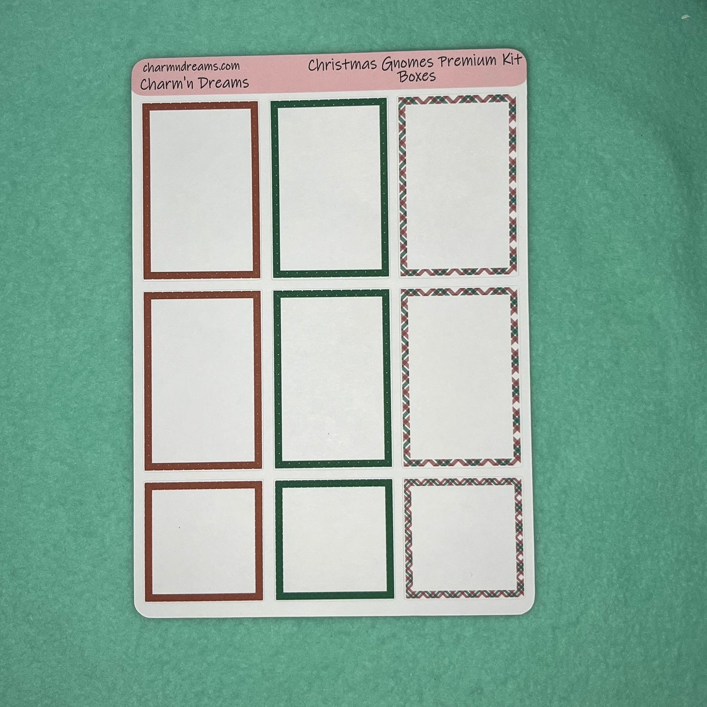 Christmas Gnomes Premium Planner Sticker Kit