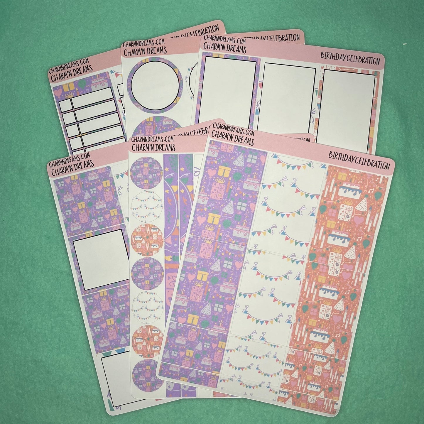 Birthday Celebration Planner Sticker Kit