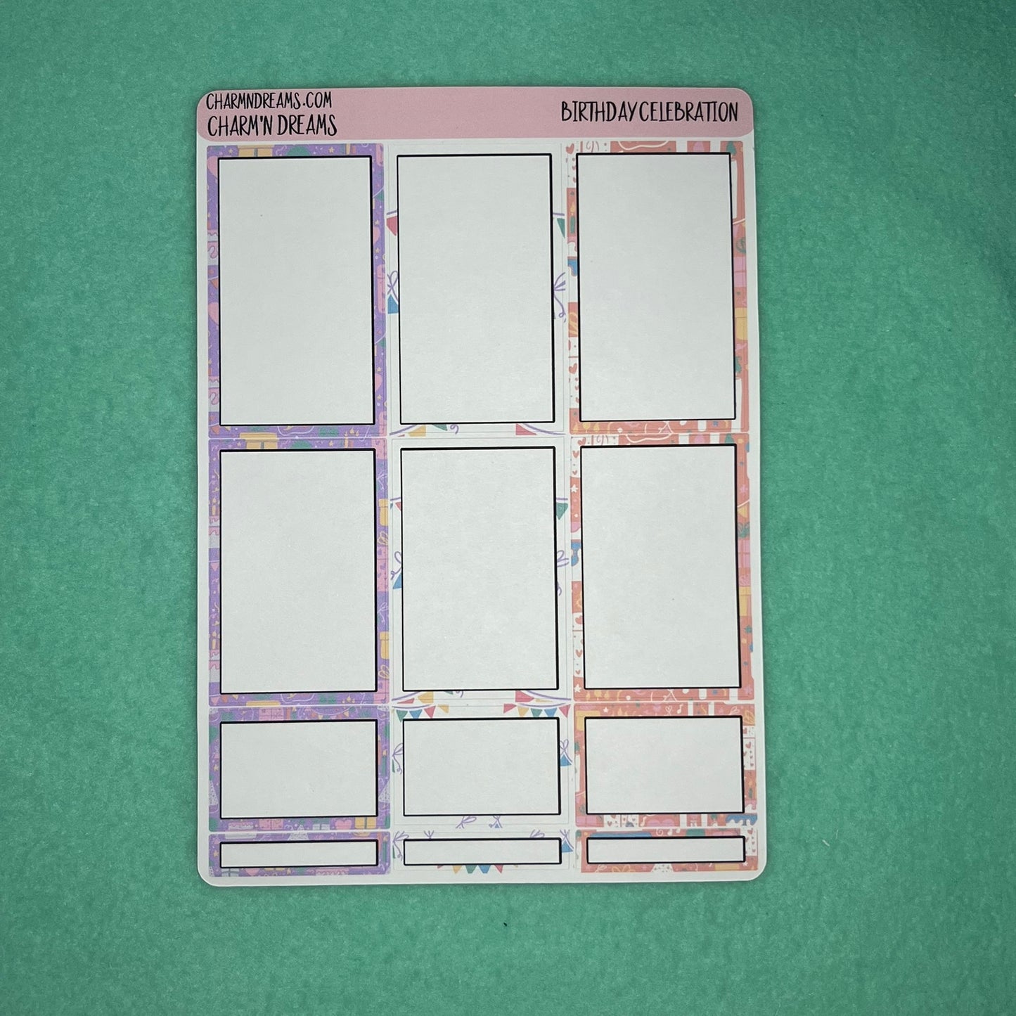 Birthday Celebration Planner Sticker Kit