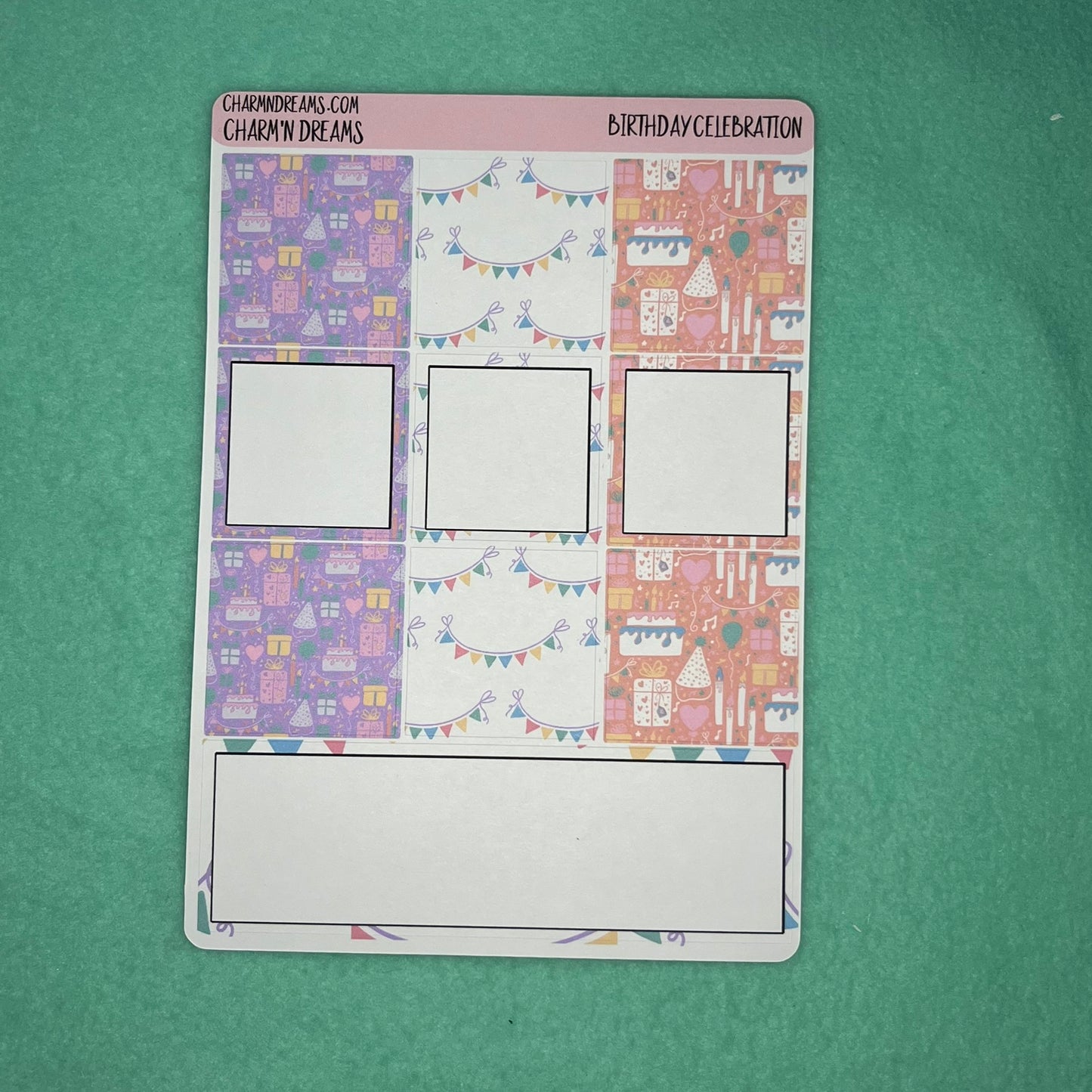 Birthday Celebration Planner Sticker Kit