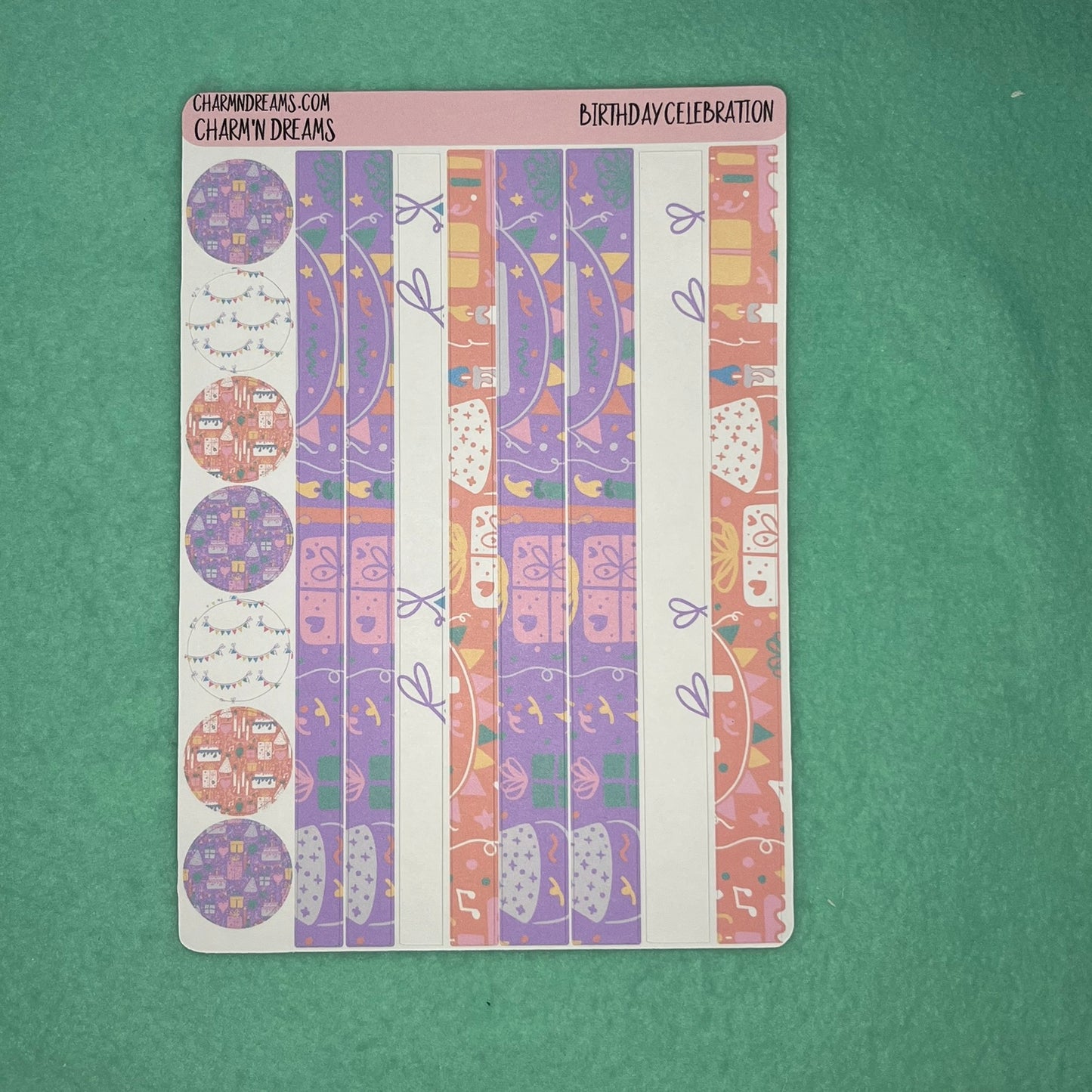 Birthday Celebration Planner Sticker Kit