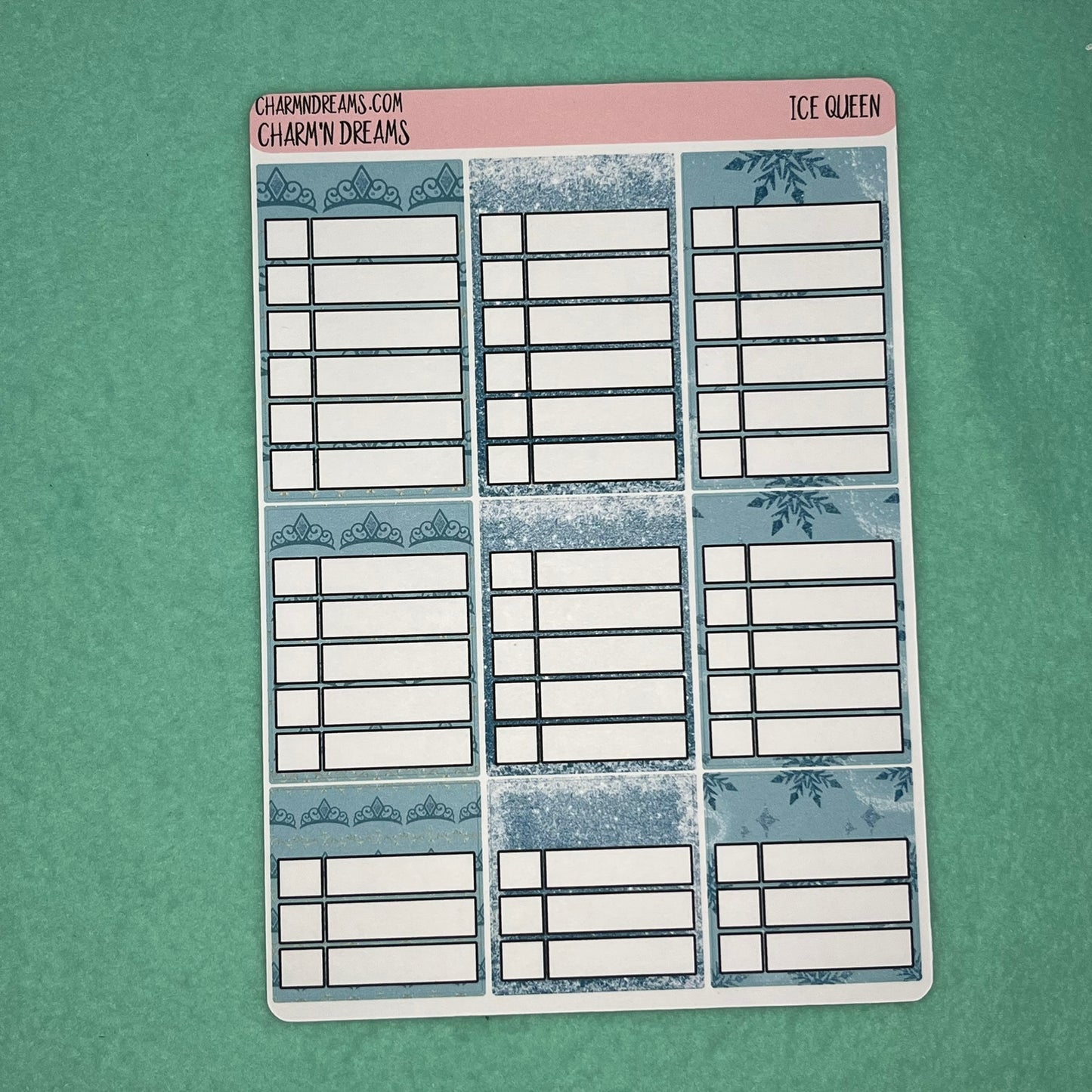 Ice Queen Planner Sticker Kit