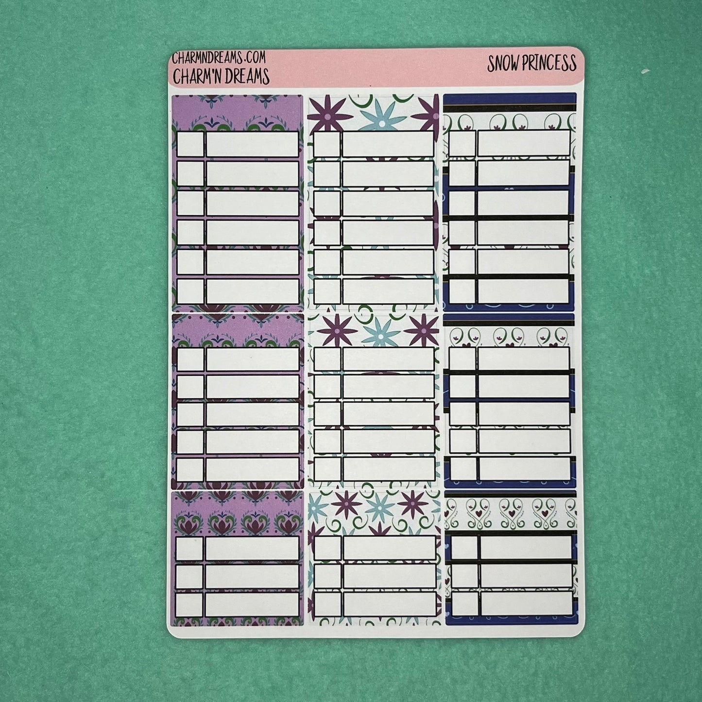 Snow Princess Planner Sticker Kit