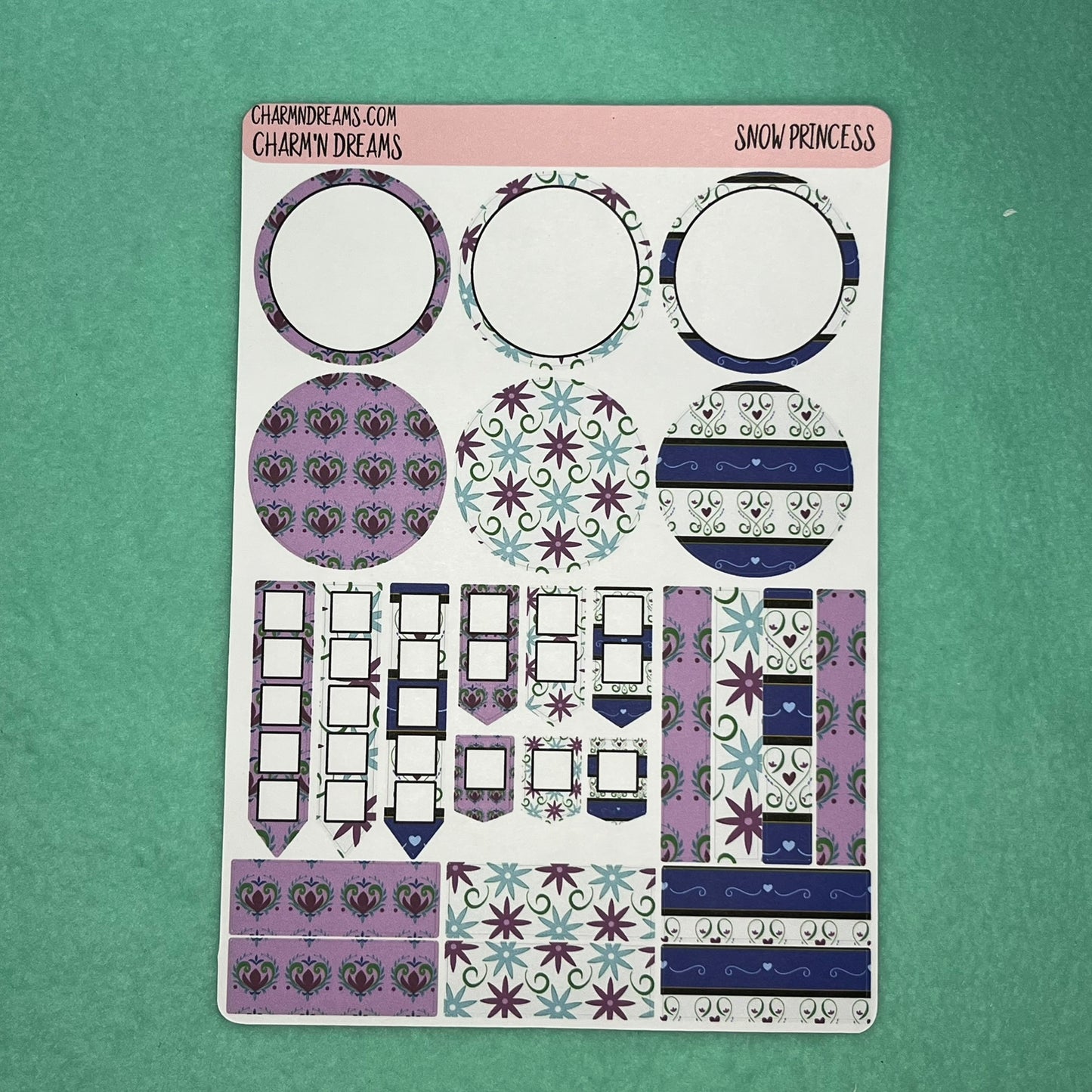 Snow Princess Planner Sticker Kit