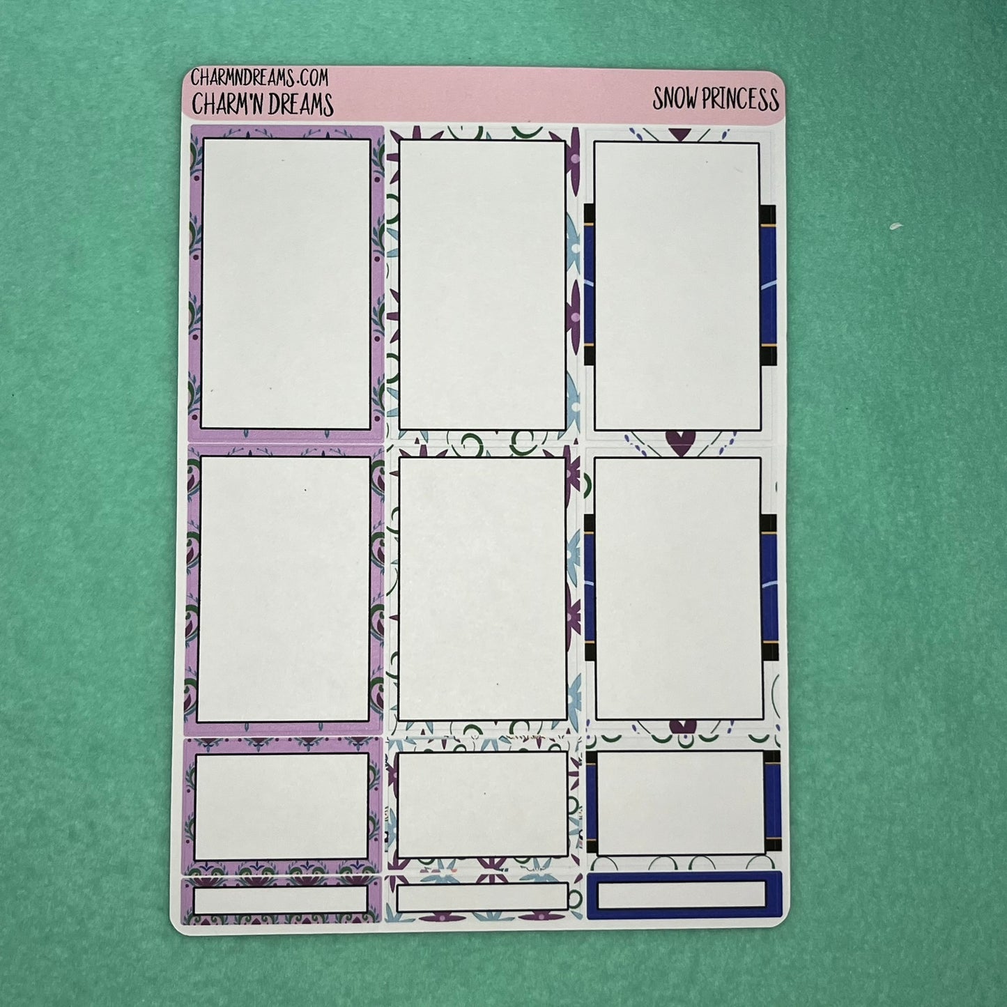 Snow Princess Planner Sticker Kit