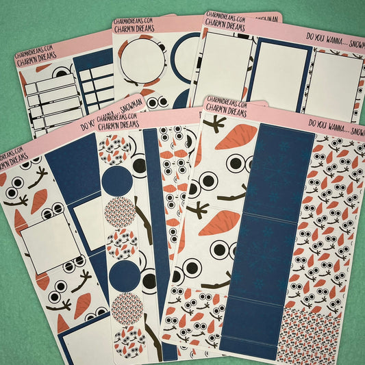 Do you wanna... Snowman Planner Sticker Kit