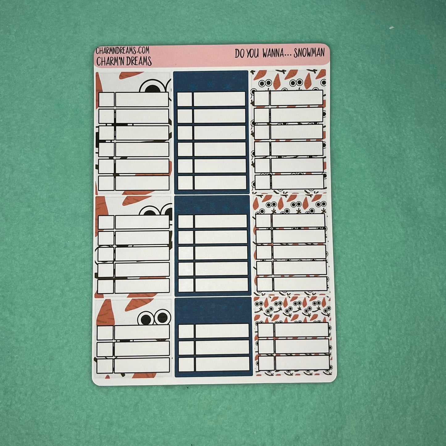 Do you wanna... Snowman Planner Sticker Kit