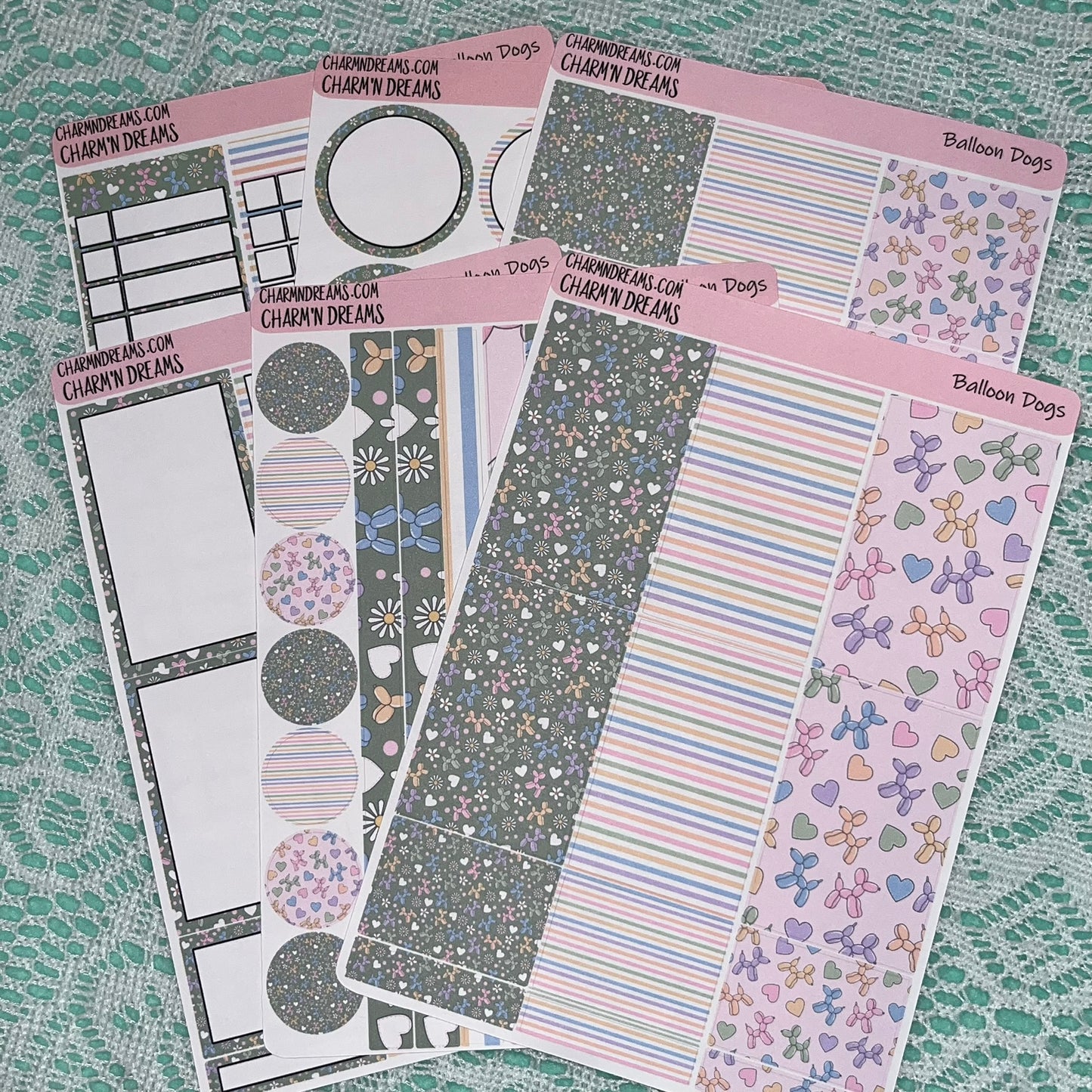 Balloon Dogs Planner Sticker Kit