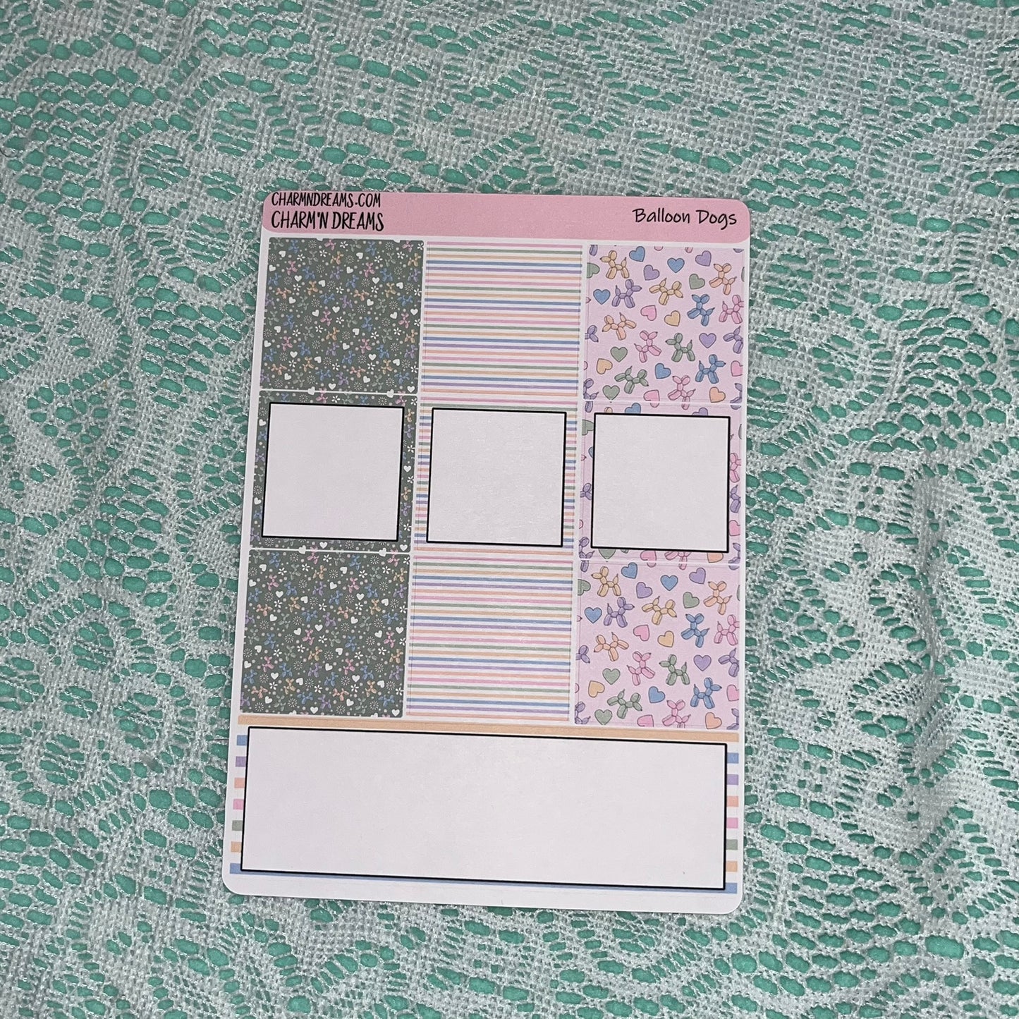 Balloon Dogs Planner Sticker Kit