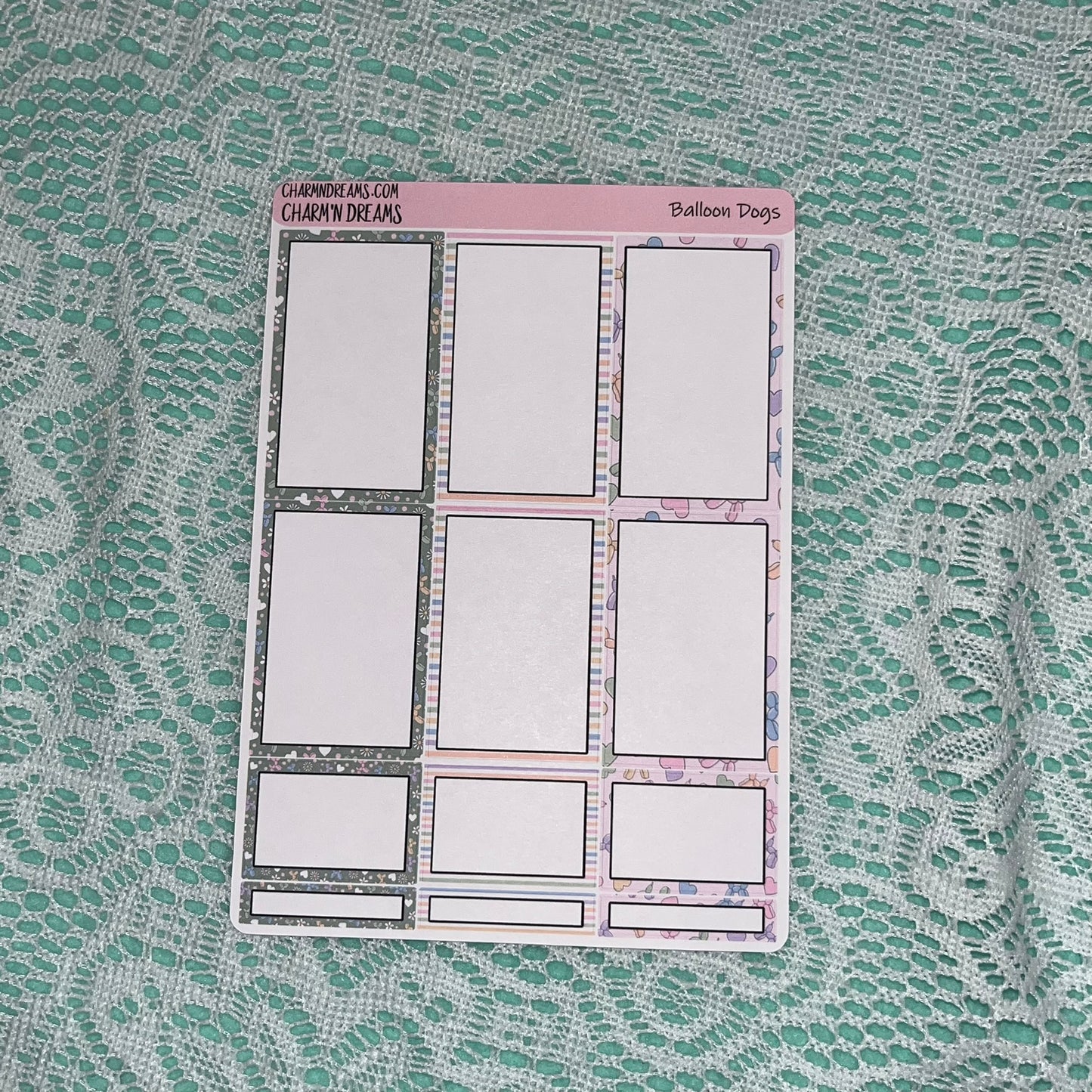 Balloon Dogs Planner Sticker Kit