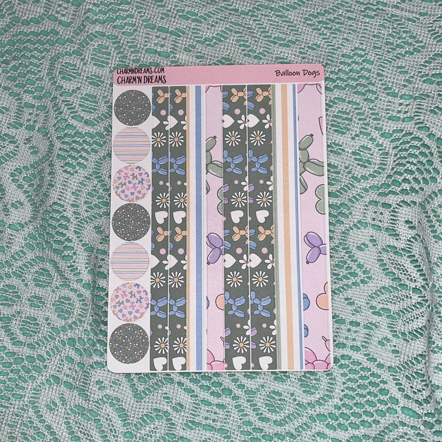 Balloon Dogs Planner Sticker Kit