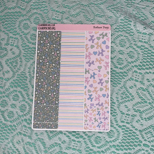 Balloon Dogs Planner Sticker Kit