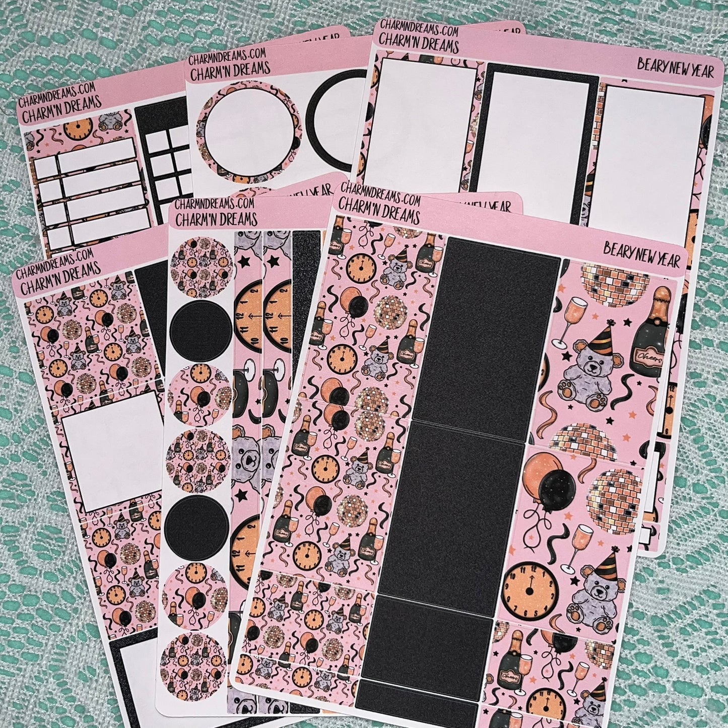 Beary New Year Planner Sticker Kit