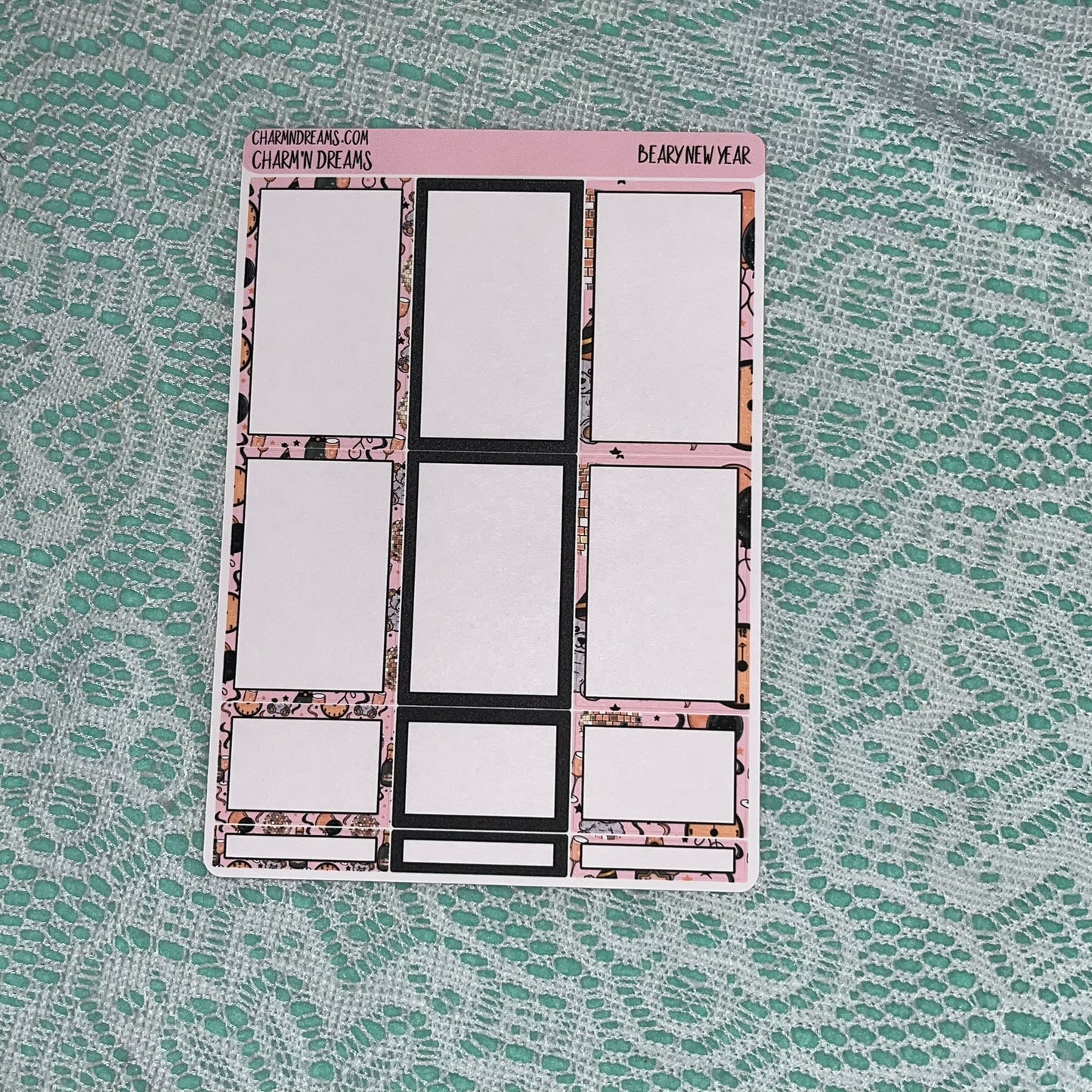 Beary New Year Planner Sticker Kit